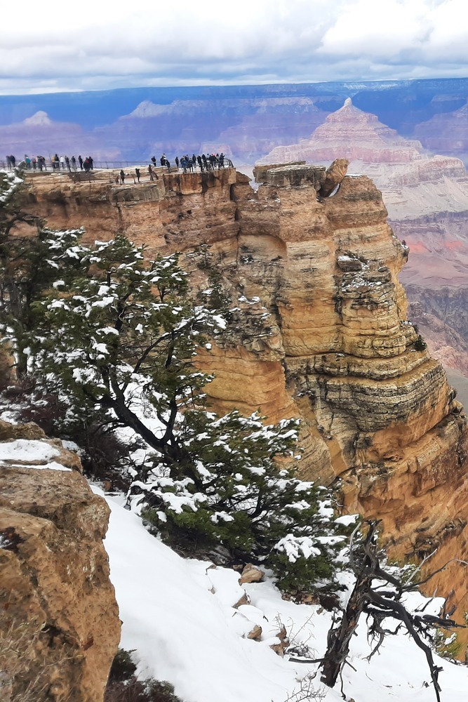 Visite à pieds du Grand Canyon.