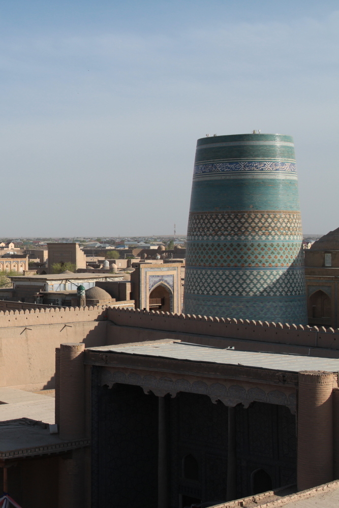 Vue sur Itchan Kala, la ville intérieure de Khiva.
