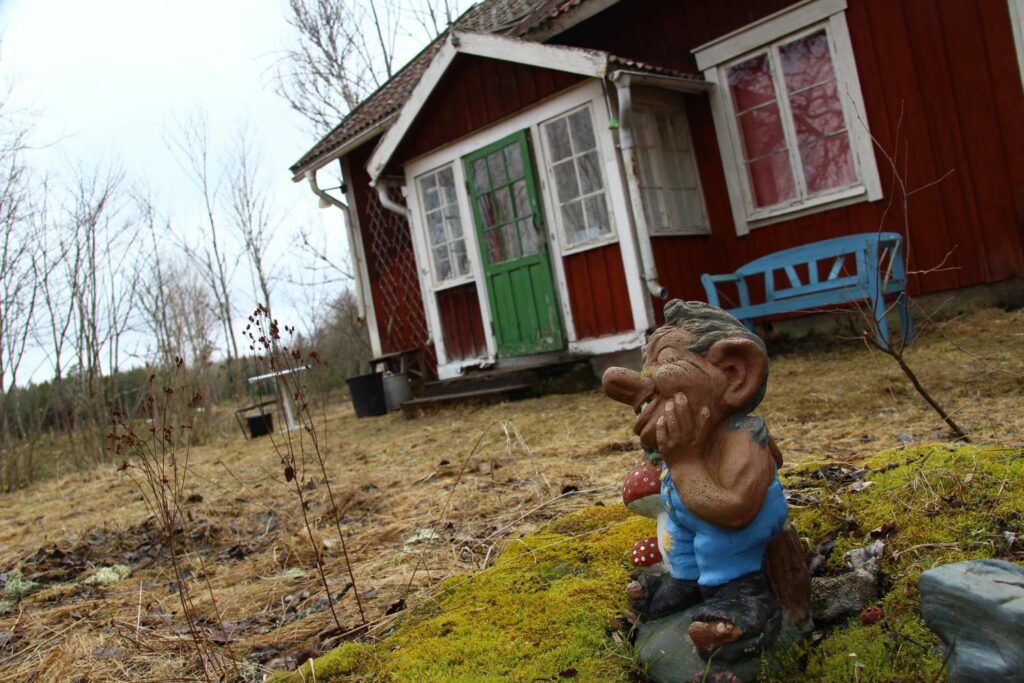 Maison traditionnelle du Nord de la Finlande.
