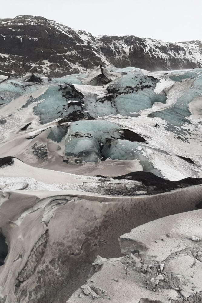 Le glacier Solheimajokull.