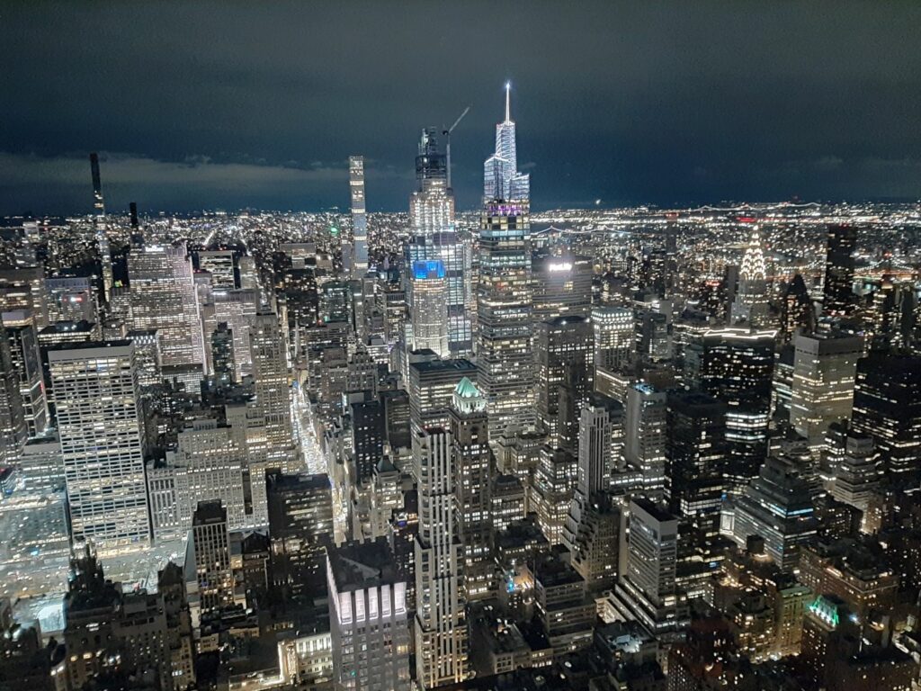 L'Empire State Building de nuit.