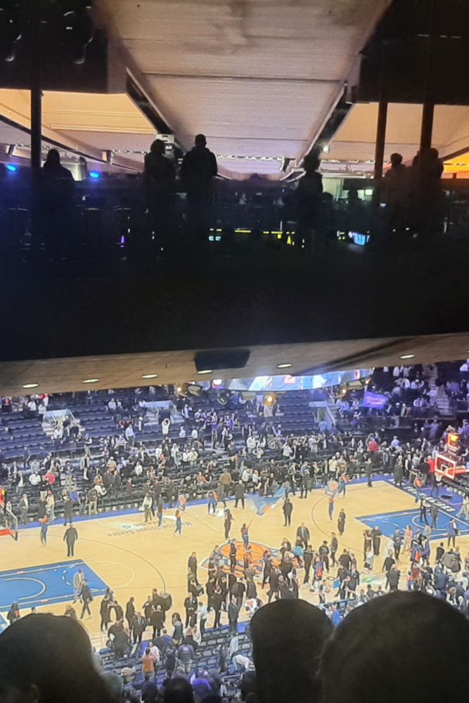 Le Madison Square Garden pour un match des New York Knicks.
