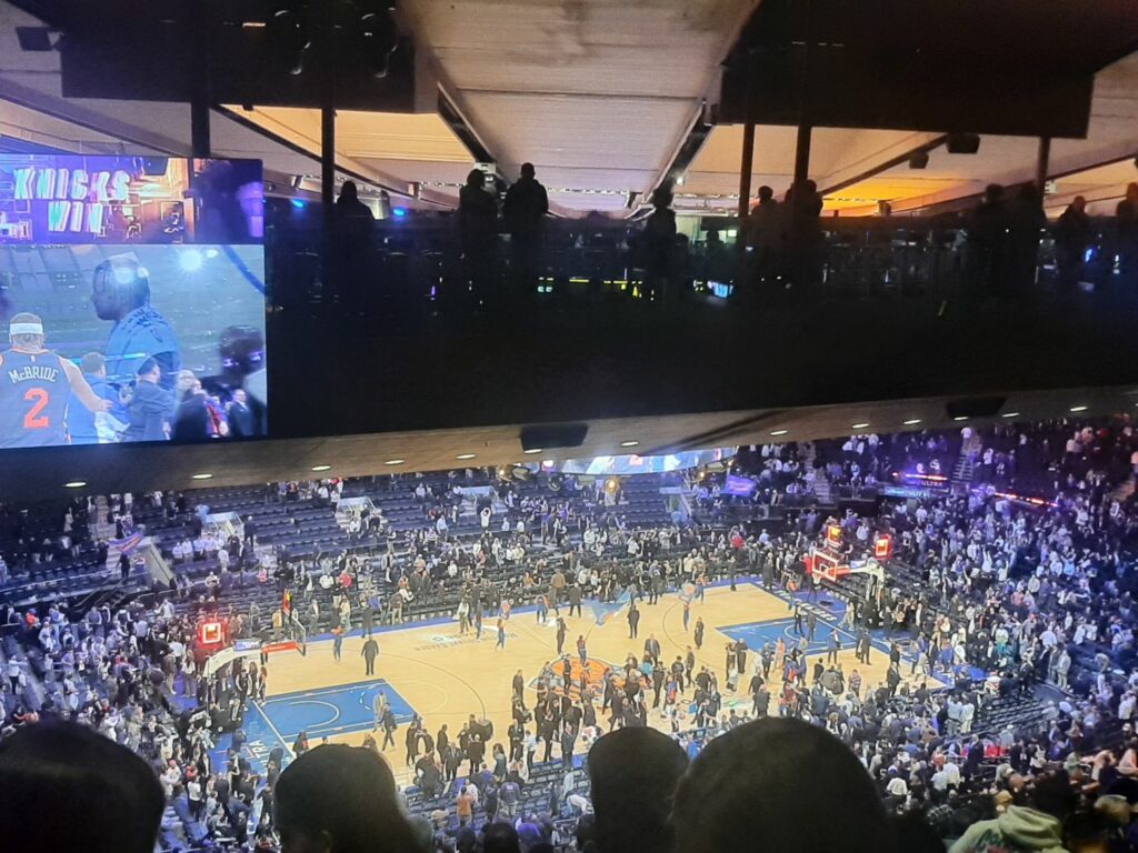 Le Madison Square Garden pour un match des New York Knicks.