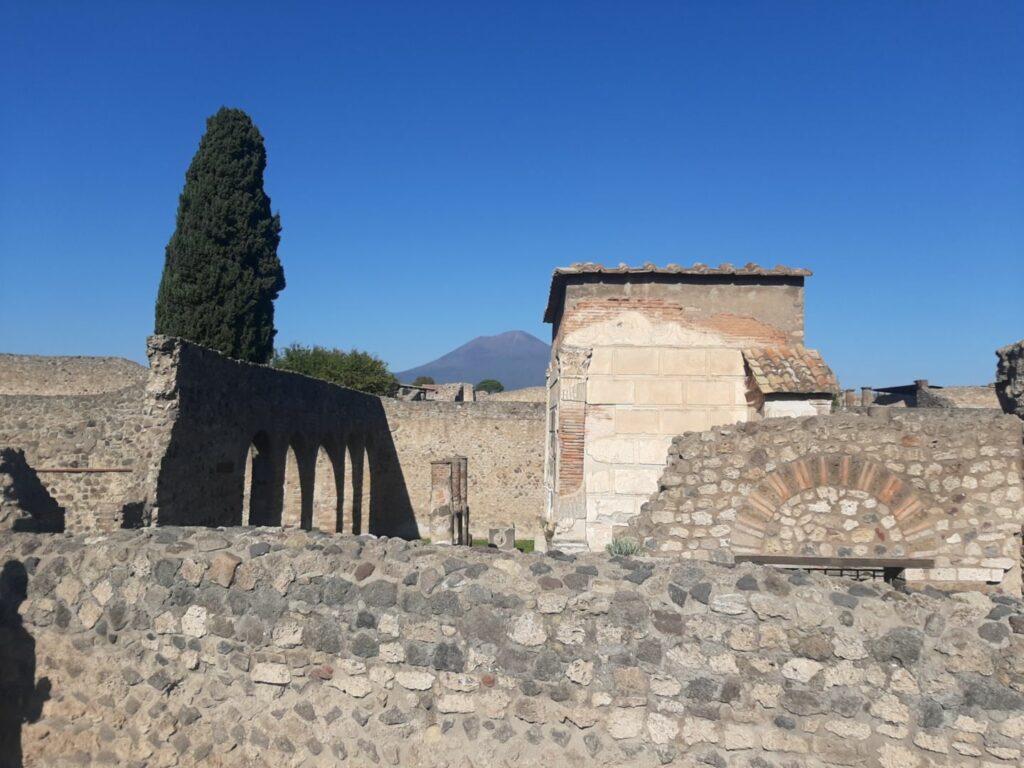 Le Vésuve depuis Pompéi.