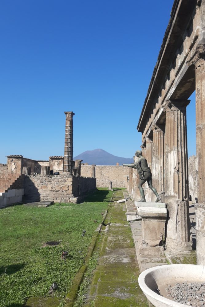 Le Vésuve depuis Pompéi.