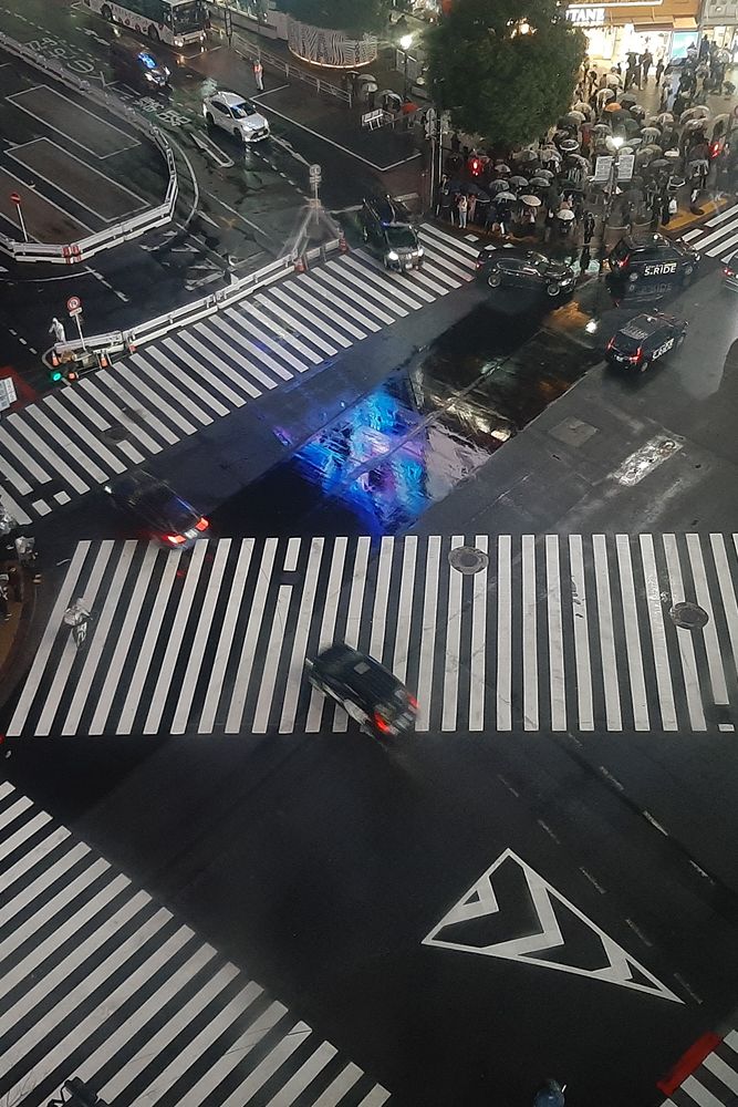 Le fameux croisement de Shibuya à Tokyo.